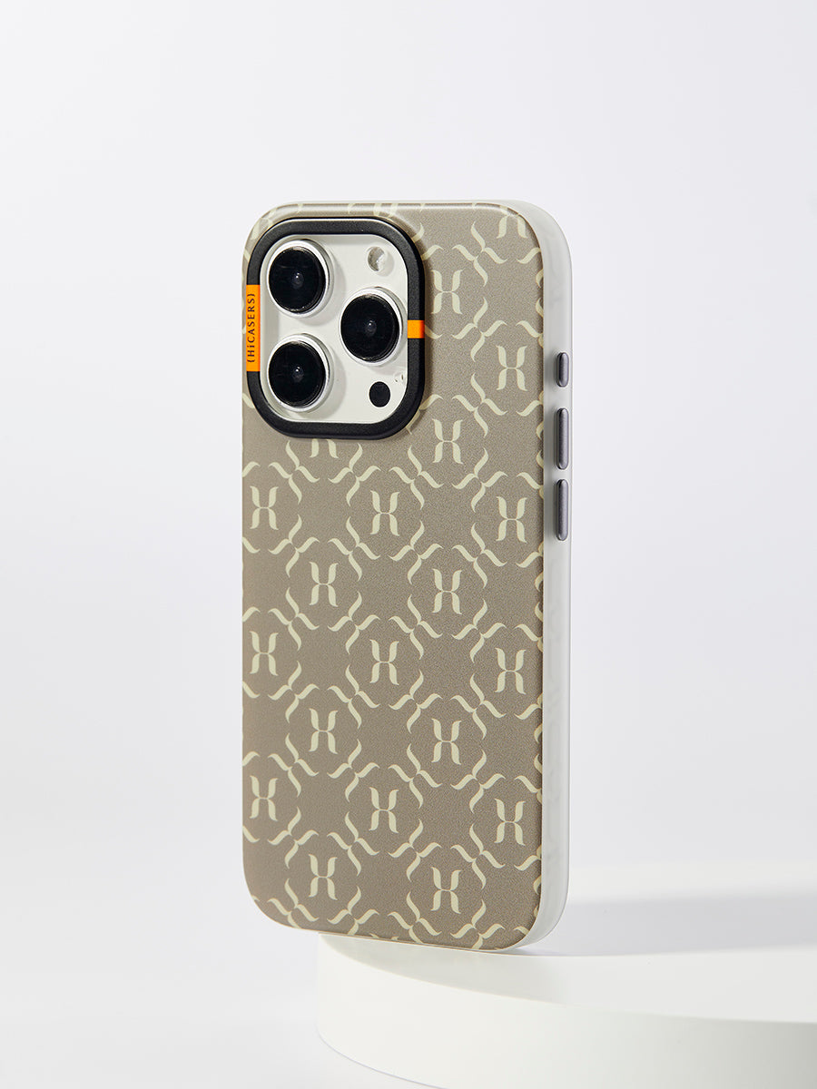 HICASERS Champagne Gold Logo Phone Case - Elegant & Protective Cover for iPhone & Samsung - Perfect for Parties, Weddings & Special Events