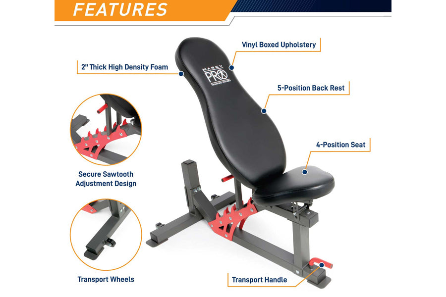 Marcy Pro SM-4903 Smith Machine Home Gym System - Power Cage for Strength Training & Weightlifting - Perfect for Home Workouts & Fitness Enthusiasts
