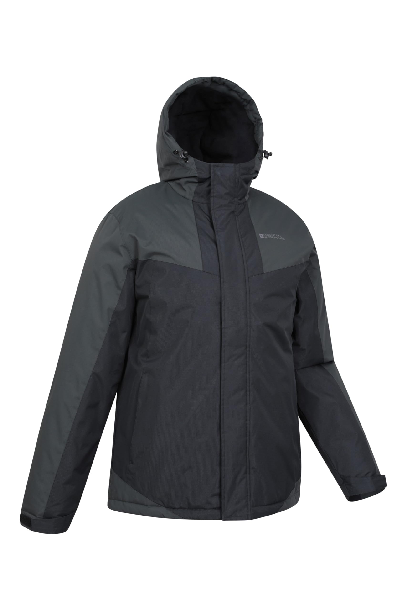Mountain Warehouse Shadow Men's Printed Ski Jacket - Fleece Lined Winter Snow Coat for Skiing & Snowboarding | Waterproof Windproof Cold Weather Jacket for Outdoor Winter Sports
