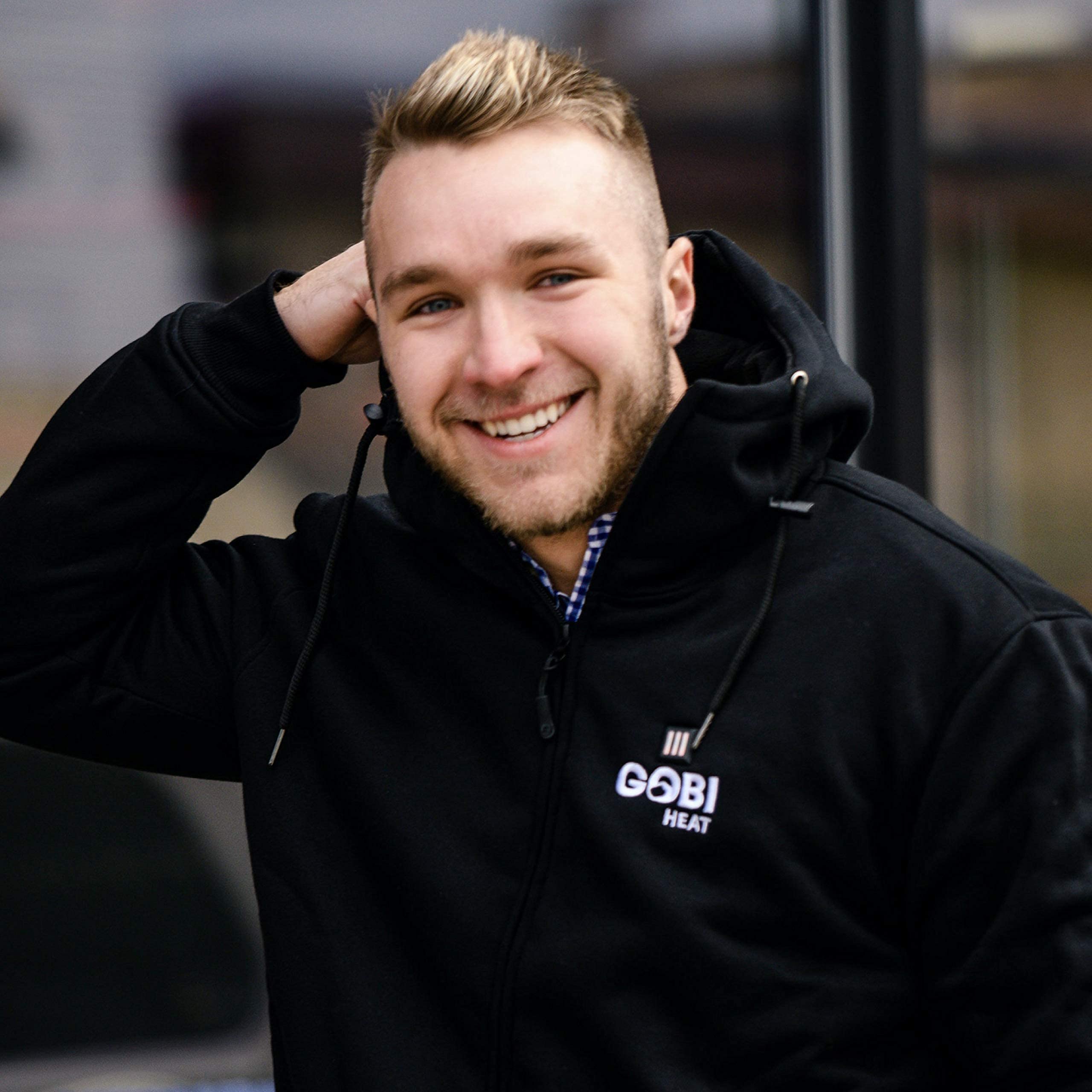Ridge Men’s Heated Hoodie - 10 Hours of Warmth | Rechargeable Battery & USB Charger Included | Machine Washable | Perfect for Winter Outdoor Activities, Camping, and Work