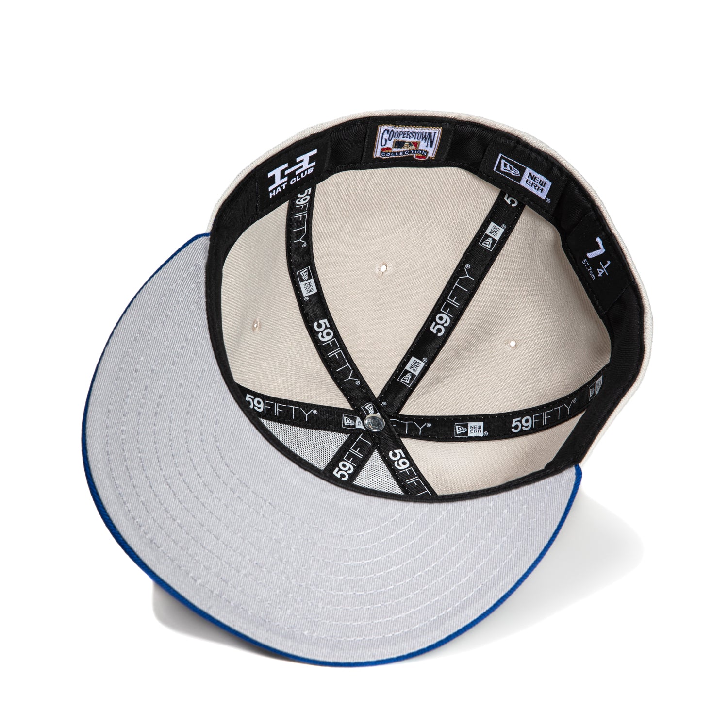New Era 59Fifty Los Angeles Dodgers 1955 World Series Patch Snapback Hat - Royal Blue & Stone - Vintage Baseball Cap for Men, Game Day & Streetwear Fashion