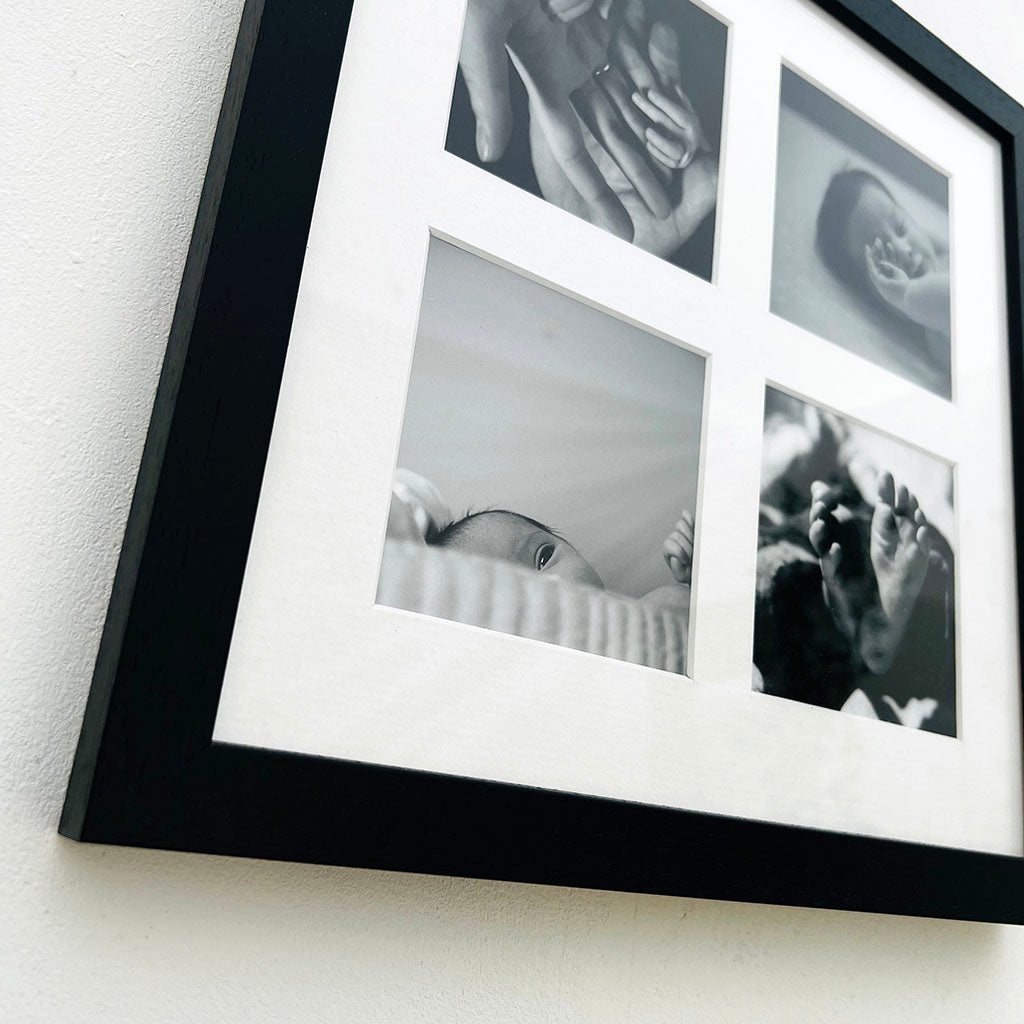 30x30 cm Multi Aperture Photo Frame Collage - Perfect for Wall Decor, Living Room, Bedroom & Office Display