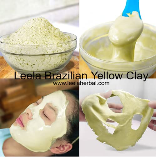 Organic Brazilian Yellow Clay Powder for Face & Hair Care - 1Kg | Skin Whitening, Detoxifying & Nourishing | Ideal for Facial Masks, Body Scrubs & Hair Treatments