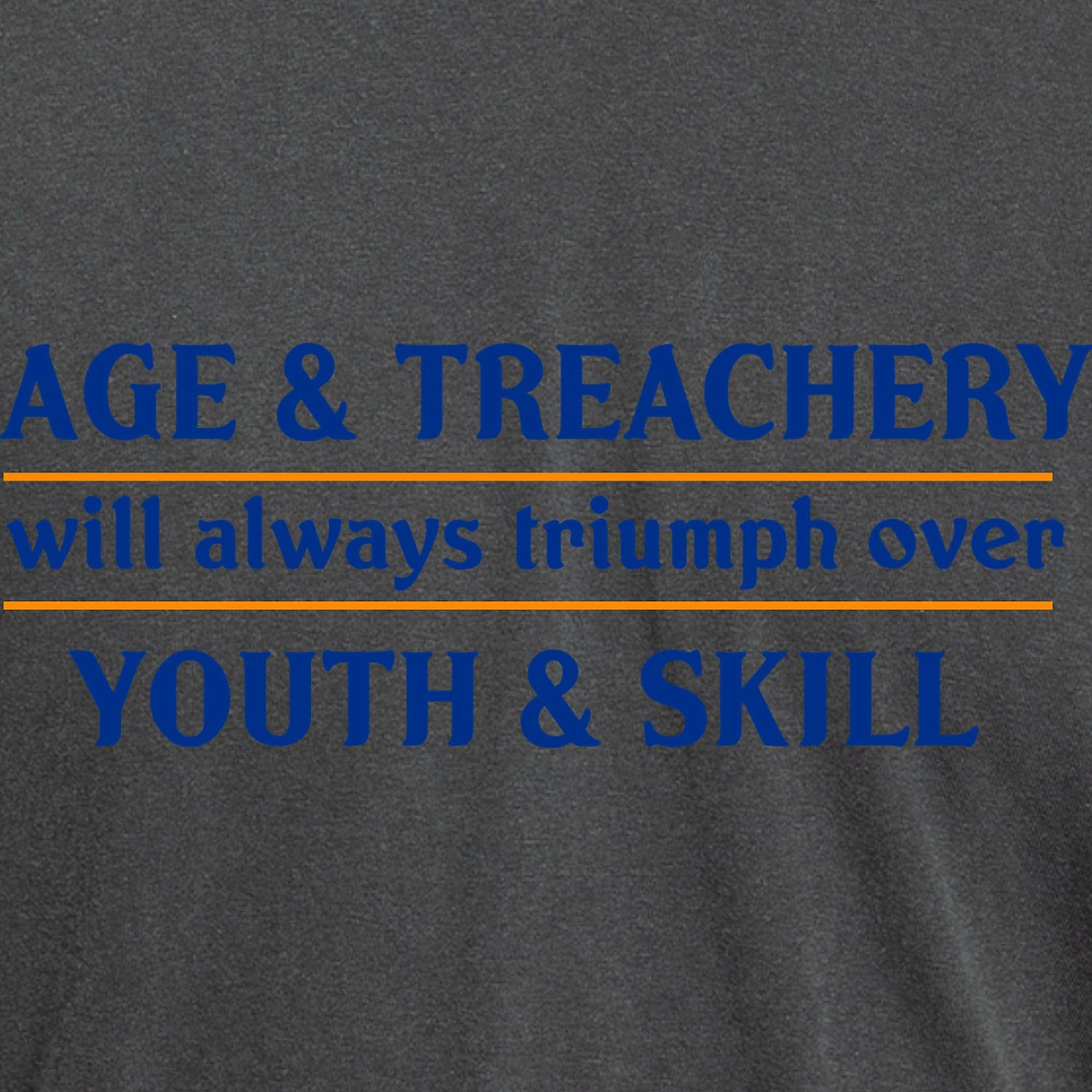 Age and Treachery Will Always Win Men's T-Shirt | Comfort Colors® Premium Cotton Tee | Funny Sarcastic Graphic Tee for Casual Wear, Gifts & Everyday Outfits