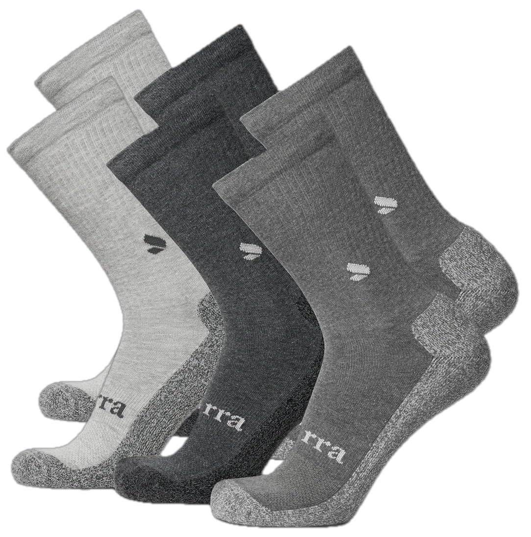 **Unisex Compression Socks for Men & Women - 6 Pack Moisture-Wicking Arch Support Crew Socks (X-Large, Multicolor) - Ideal for Running, Hiking, Travel & All-Day Comfort**