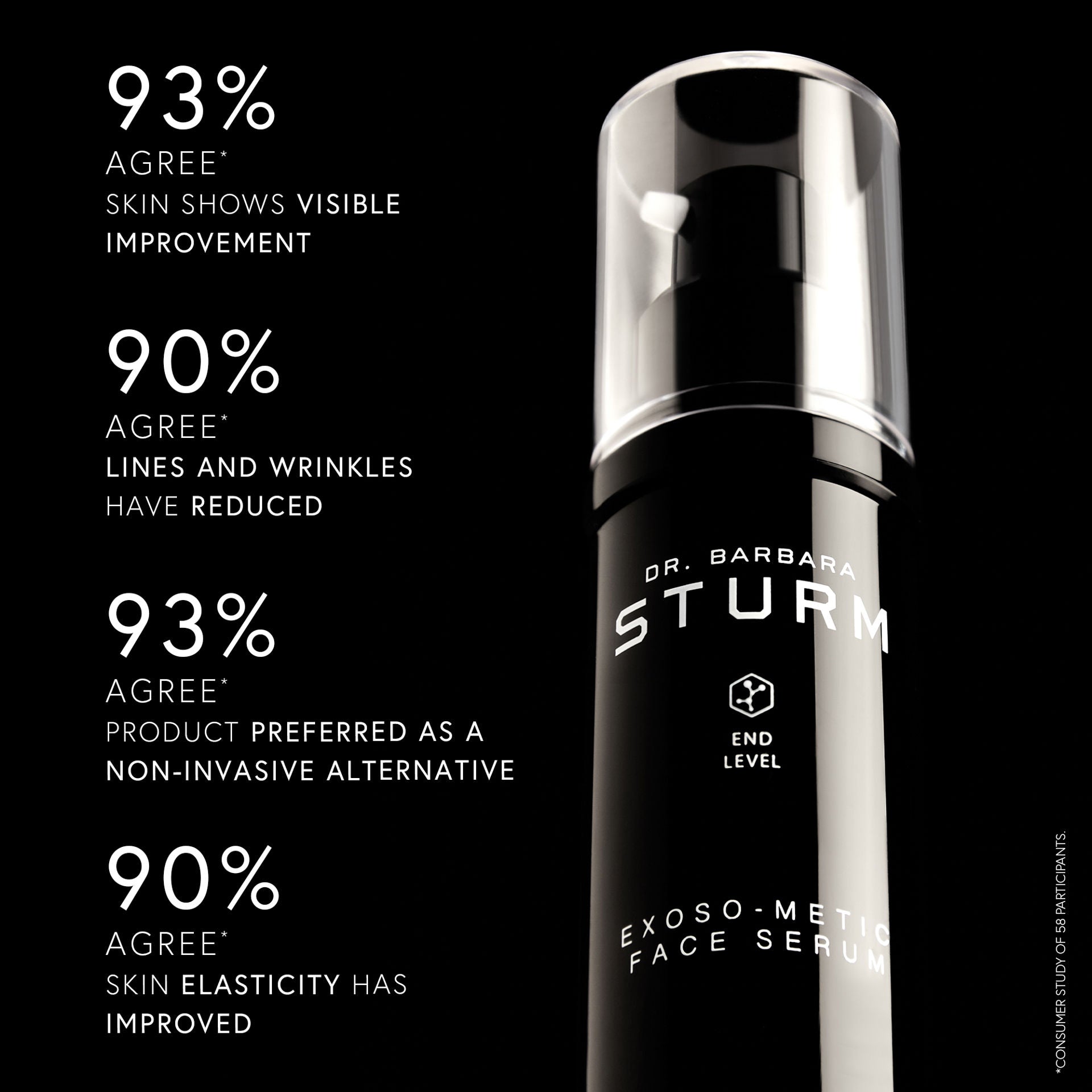 Exoso Metic Anti-Aging Face Serum with Hyaluronic Acid & Vitamin C - Brightening & Hydrating Facial Treatment for Glowing Skin - Perfect for Night Routine & Daily Skincare Regimen