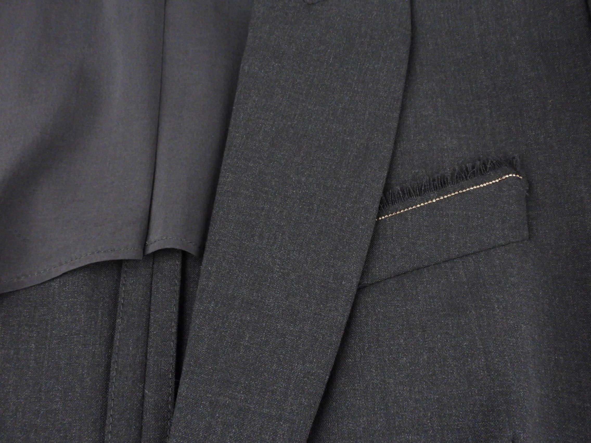 Brunello Cucinelli Grey Lightweight Wool Monili Trim Blazer Jacket Size 44 | Elegant Women's Business Blazer for Office Wear & Formal Occasions