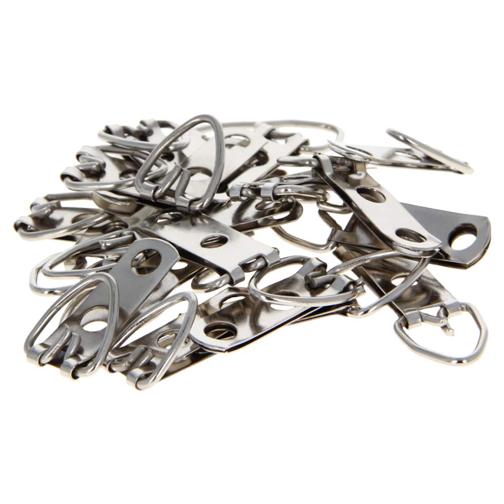 MroMax 20PCS Silver Picture Frame Hooks 1.85