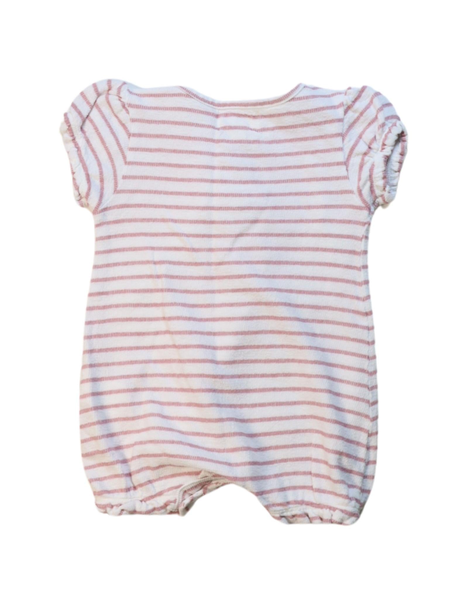Albetta Baby Short Sleeve Romper for Girls 6-12 Months - Soft Cotton Jumpsuit for Summer Playtime & Casual Outings