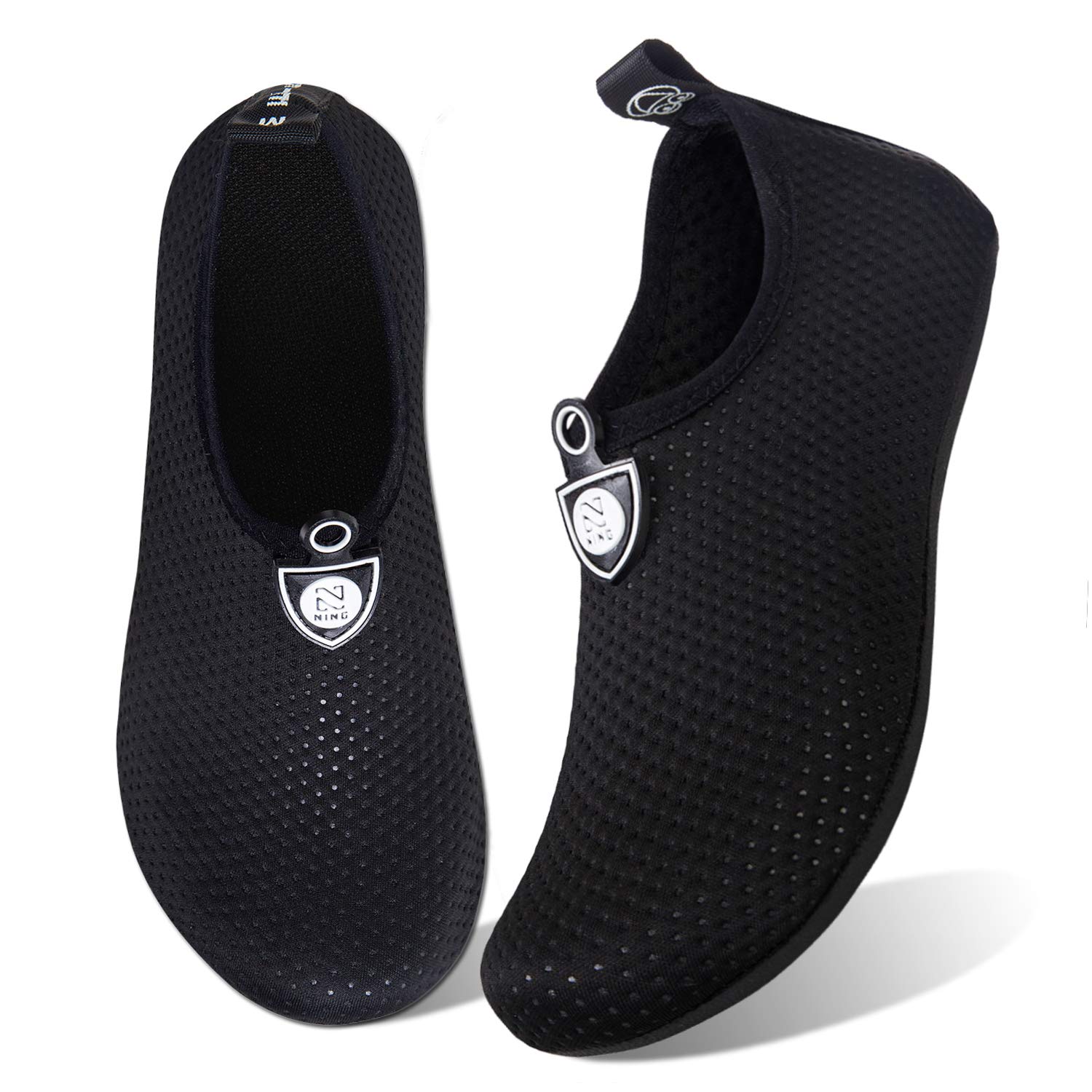 WateLves Water Shoes for Women & Men - Barefoot Quick-Dry Aqua Socks for Beach, Swim, Surf, Yoga & Exercise with Translucent Color Soles - Perfect for Water Sports, Pool, Boating & Outdoor Activities