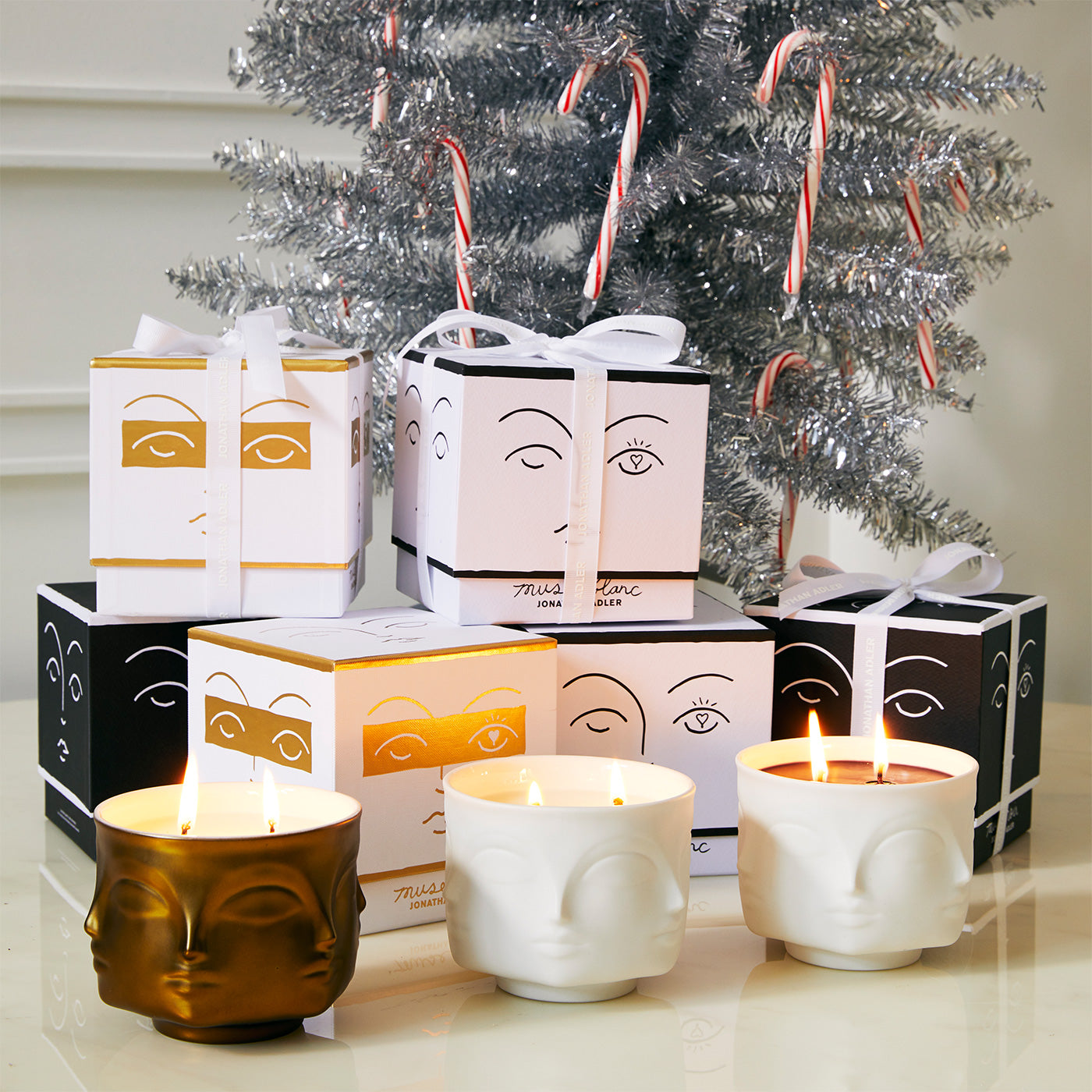 Muse Blanc Scented Candle - Premium Soy Wax Aromatherapy Candle for Home, Relaxation & Romantic Ambiance