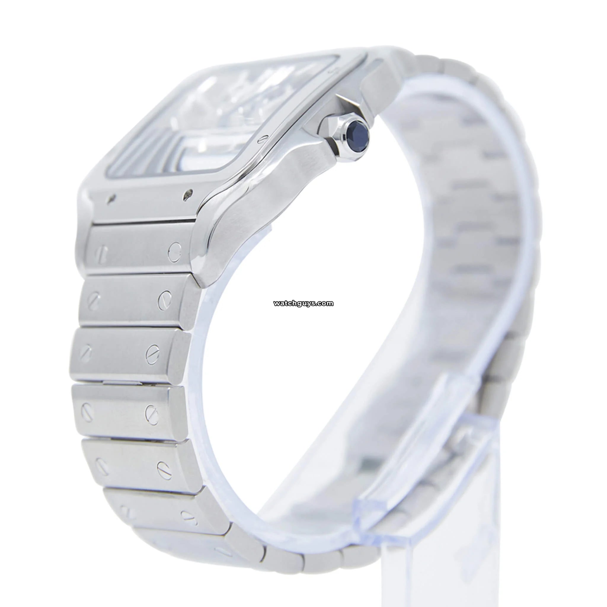 Cartier Santos Skeleton Large Men's Watch WHSA0015 - Luxury Skeleton Dial Automatic Watch for Business & Formal Occasions
