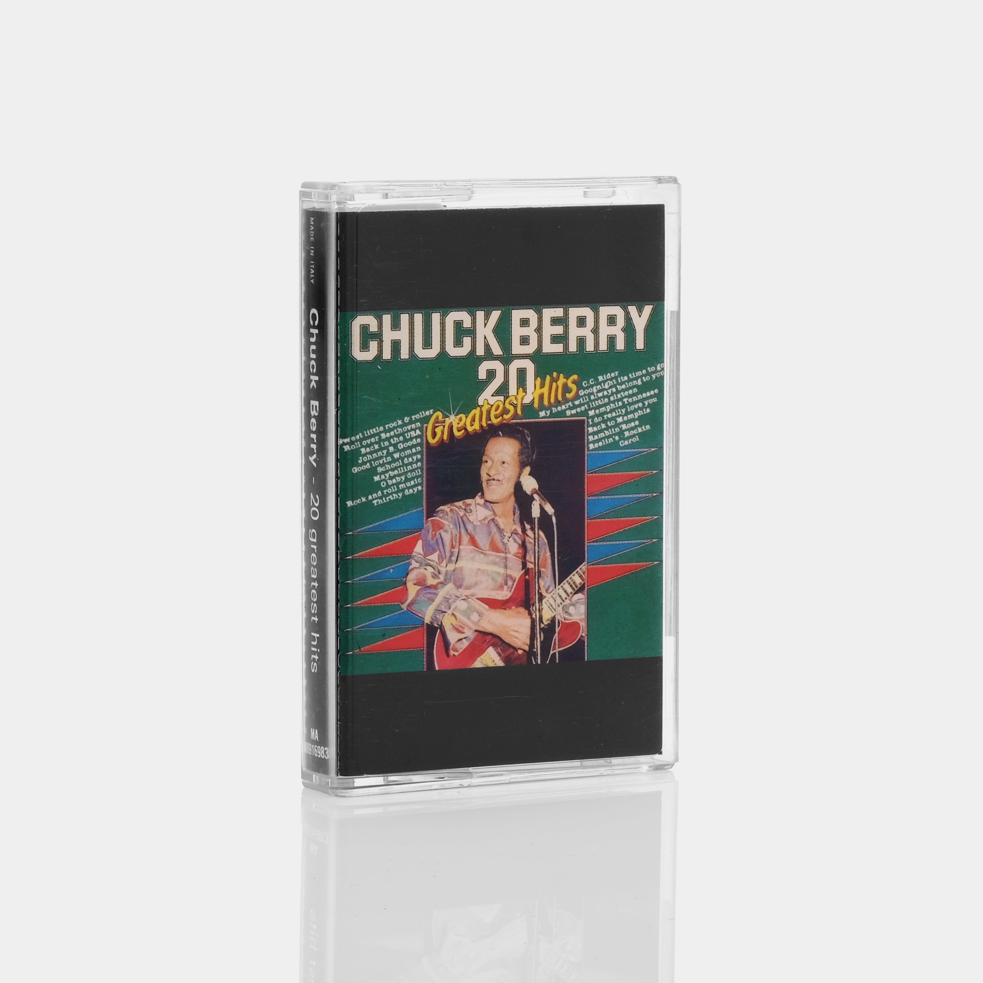 Chuck Berry 20 Greatest Hits Cassette Tape - Vintage Music Collection for Car, Home & Gifts - Classic Rock Hits on Retro Cassette