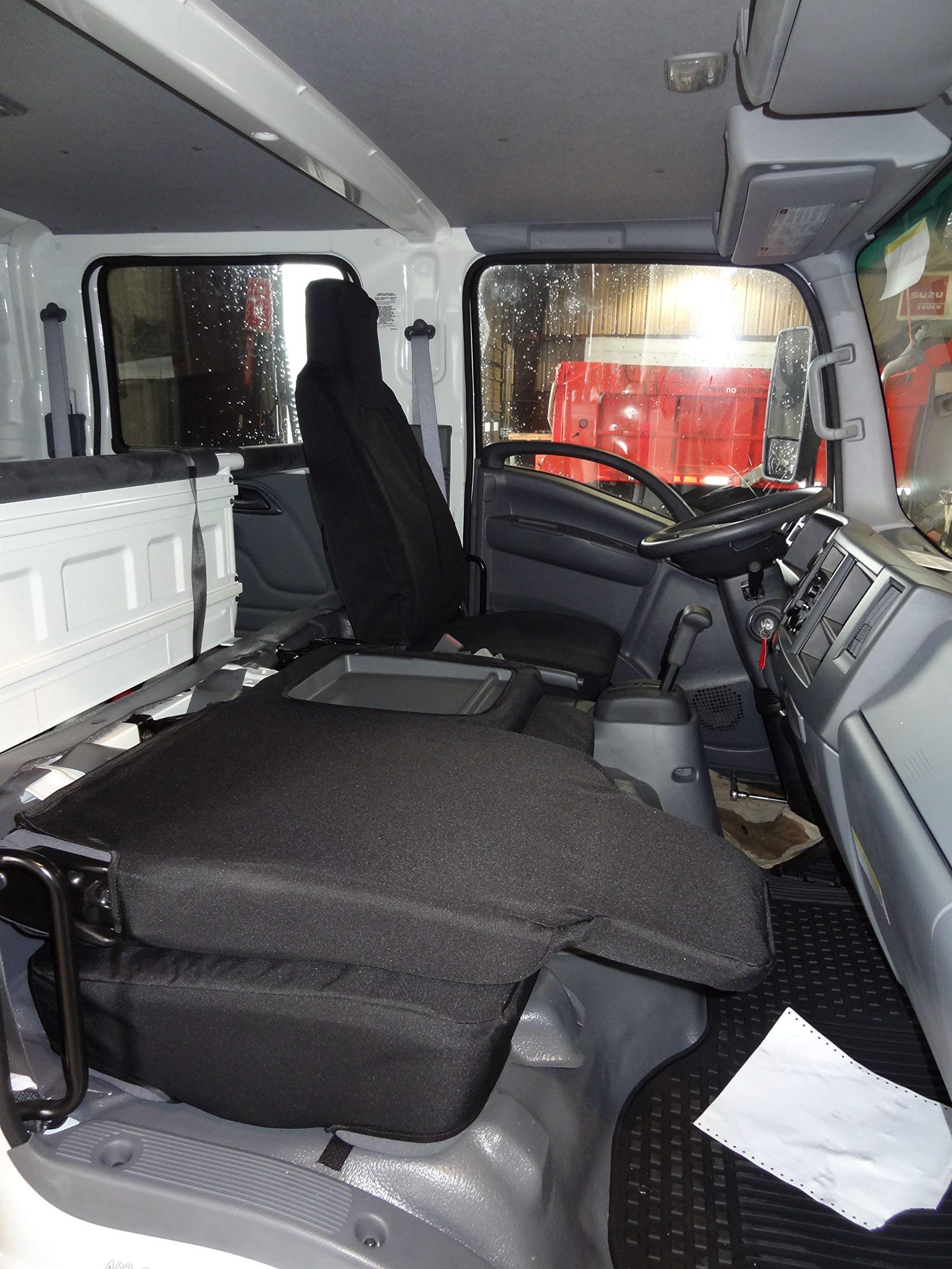 Heavy-Duty Durafit Custom Seat Covers for 2006-2021 Isuzu NPR - Exact Fit 40/60 Split Bench Front Seat (I2280-DS1C Camo Endura) | All-Weather Protection & Comfort for Truck Drivers, Work Vehicles & Off-Road Adventures