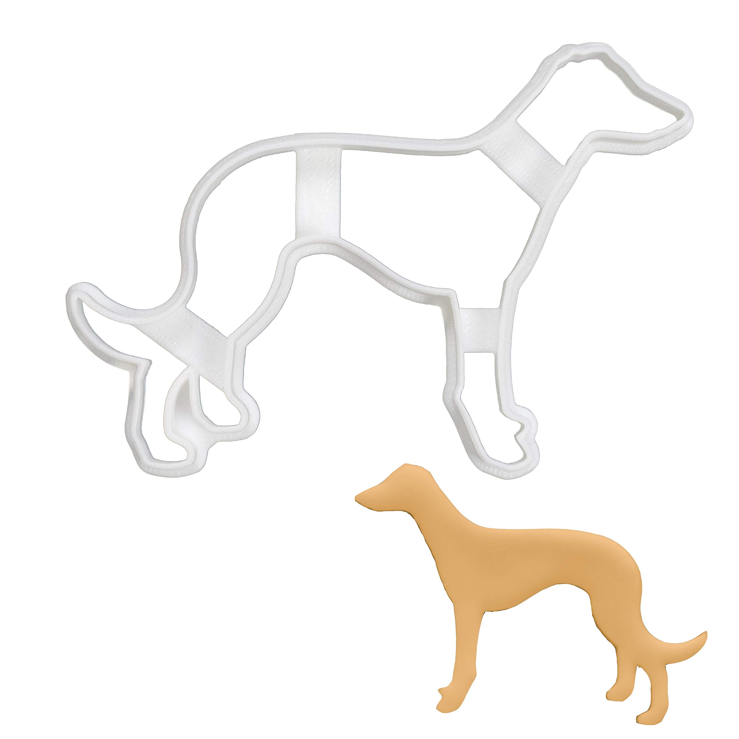 Greyhound Silhouette Cookie Cutter - 1 Piece Stainless Steel Dog Bone Shaped Baking Tool for Dog Lovers | Perfect for Dog-Themed Parties, Pet Birthday Treats & DIY Cookie Decorating