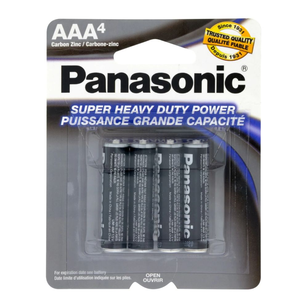 High-Performance AA/AAA Batteries (4-Pack) - Long-Lasting Power for Toys, Flashlights, Remote Controls & Electronics