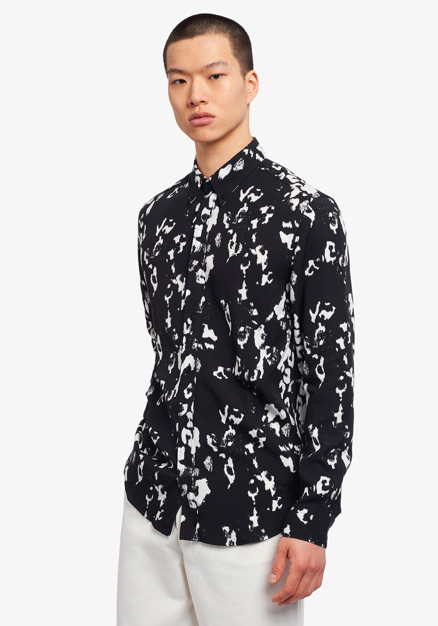 Stylish Monochrome Abstract Print Shirt for Men & Women | Trendy Casual & Office Wear | Perfect for Parties, Dates & Work