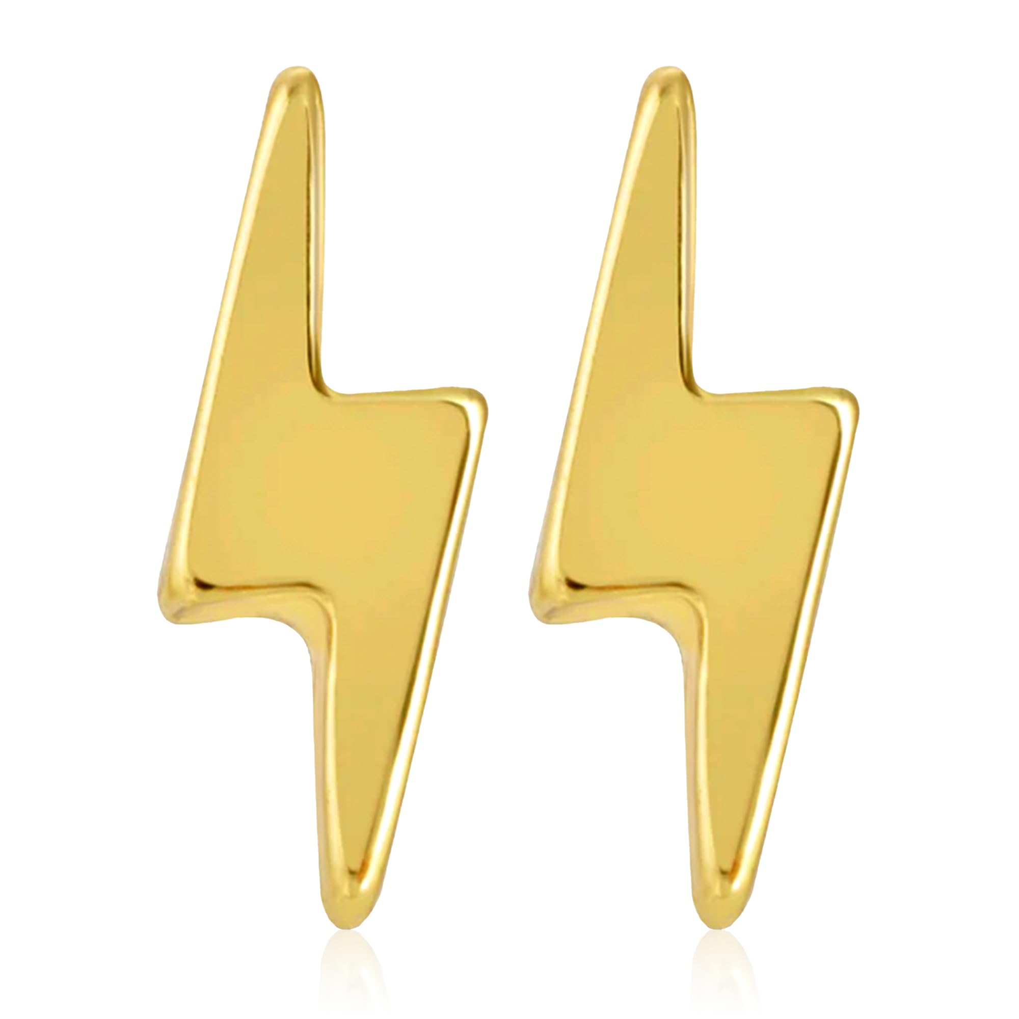 14k Gold Dipped Lucky Feather Small Stud Earrings for Women & Teens - Dainty Gold Post Earrings with Sentimental Message Card - Perfect Gift for Birthday, Anniversary & Special Occasions