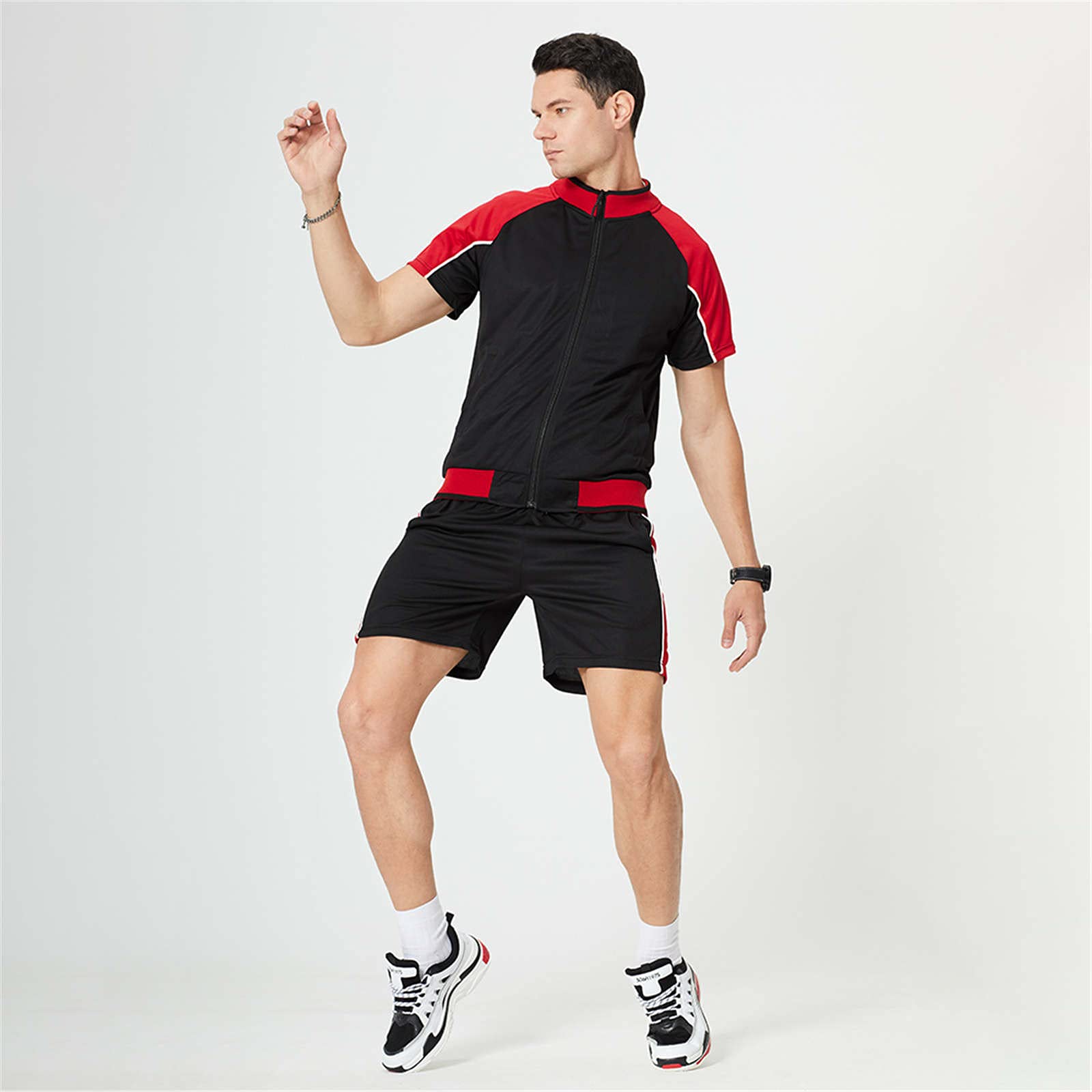 Breathable Men's Summer Running Suits - Lightweight Quick-Dry Sports Outfits for Jogging, Gym & Outdoor Activities | Matching Two-Piece Set in Trendy Colors