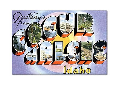 Coeur d'Alene Idaho Souvenir Fridge Magnet - Collectible Travel Gift for Friends & Family - Perfect for Refrigerators, Lockers, and Office Decor