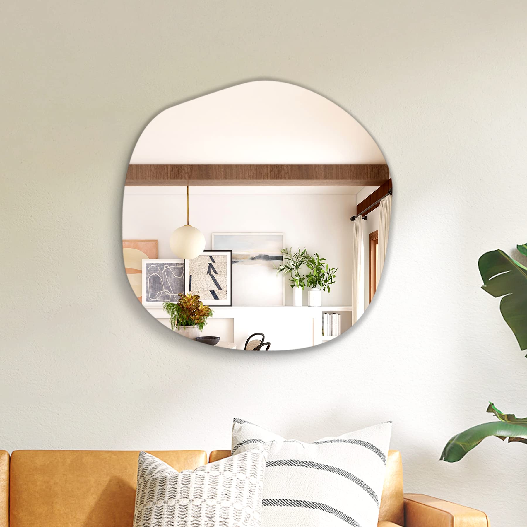 FICTOR Frameless Wall Mirror 24x24