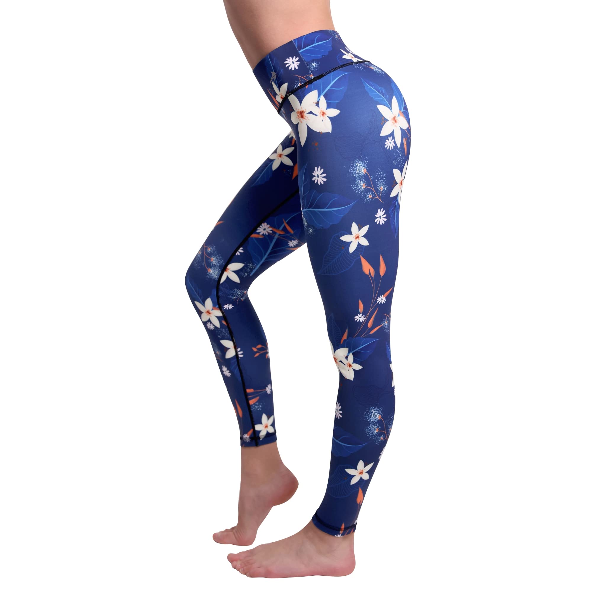 CompressionZ High Waisted Women's Leggings - Yoga Running Gym Workout Pants with Tummy Control for Women - Perfect for Fitness, Training & Everyday Wear