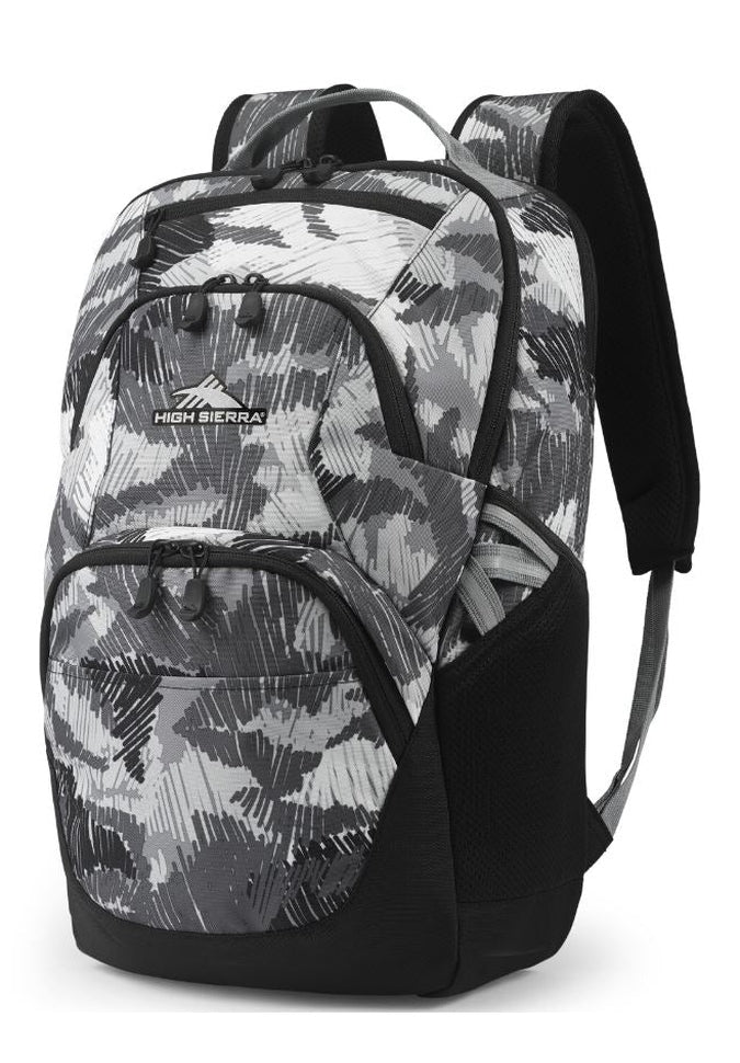 High Sierra Swoop SG Backpack - Durable Laptop Backpack for School, Travel & Work - Water-Resistant Daypack with USB Charging Port & Headphone Port