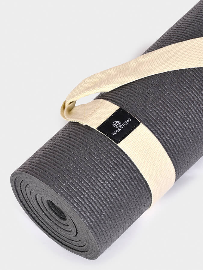 Organic Cotton Yoga Mat Strap Carrier for Yoga Studio - Premium Yoga Mat Holder with Adjustable Shoulder Strap - Perfect for Yoga Class, Gym, Travel & Outdoor Workouts