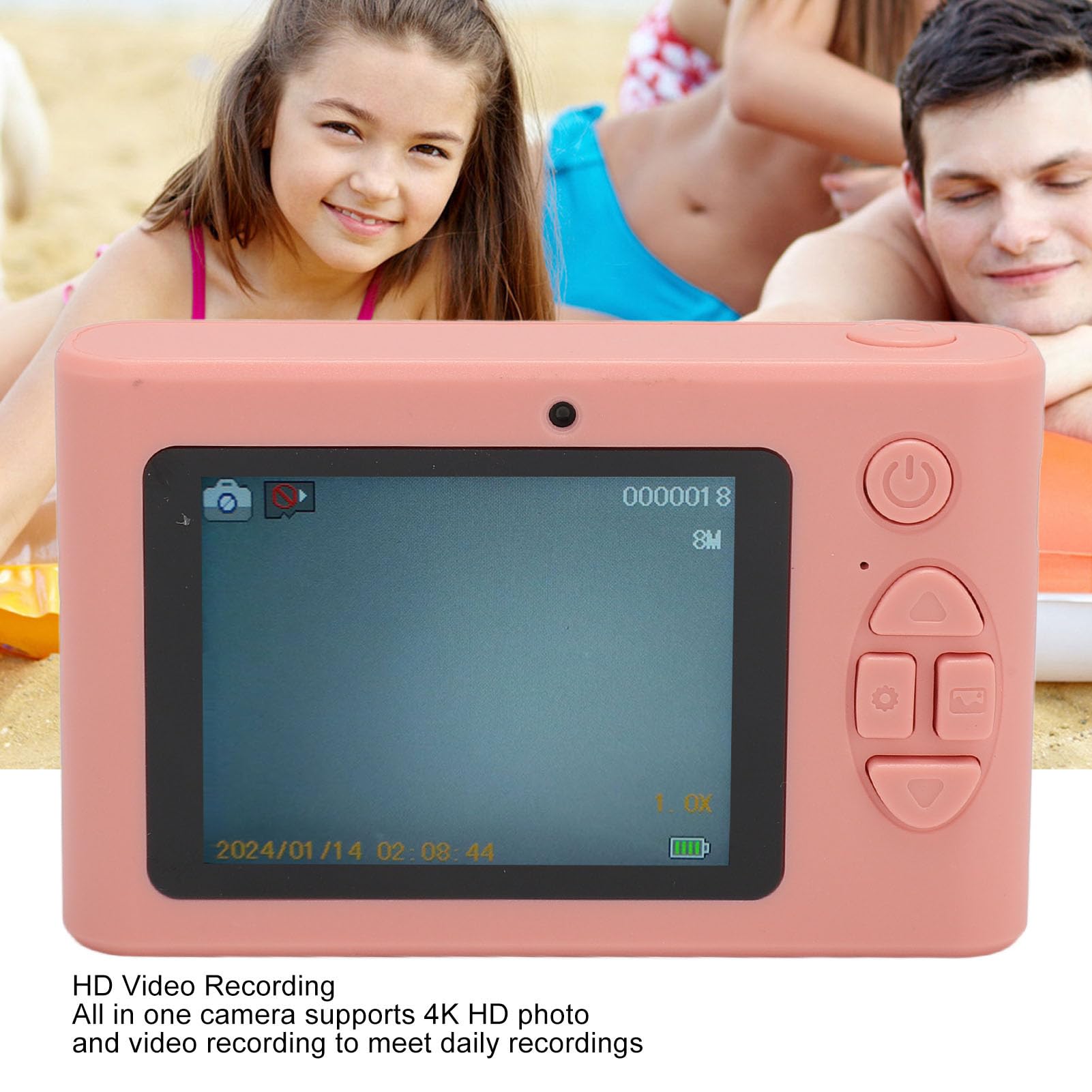 4K Digital Camera with 16X Zoom & Autofocus - 1080P HD Vlogging Camera, 2.4