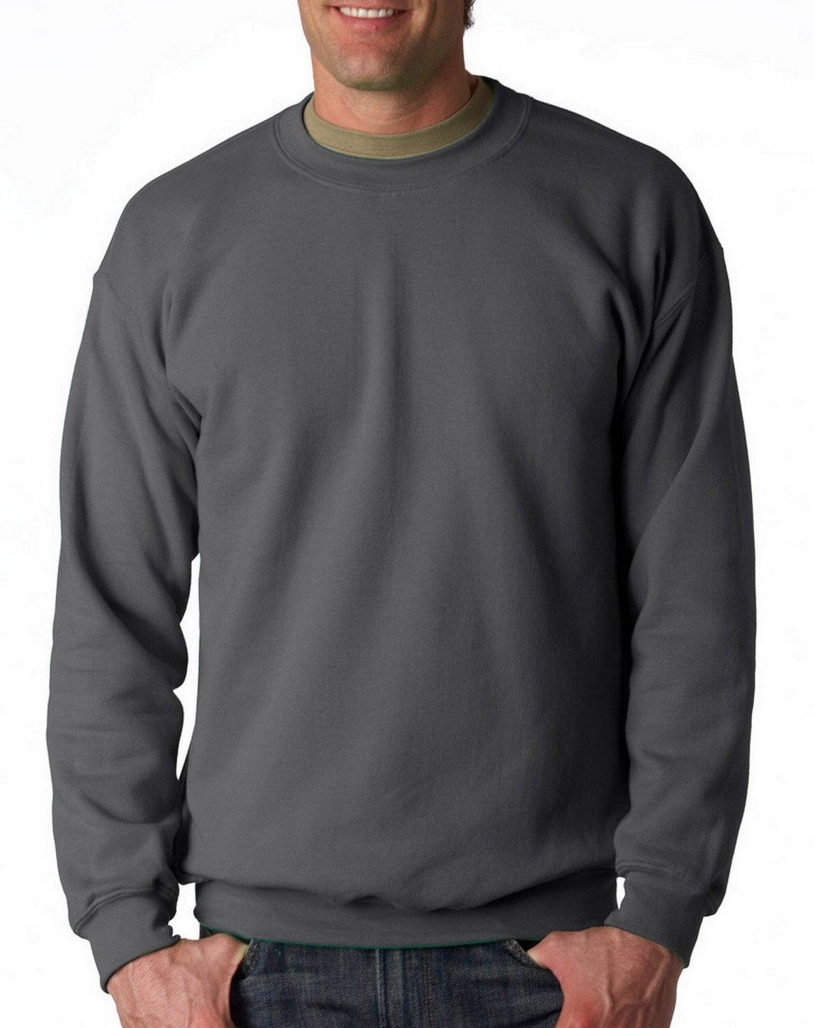 Premium 18000 Adult Sweatshirt - Charcoal Gray Medium Size - Cozy Pullover Hoodie for Men & Women | Perfect for Casual Wear, Gym, Outdoor Activities & Lounge Comfort