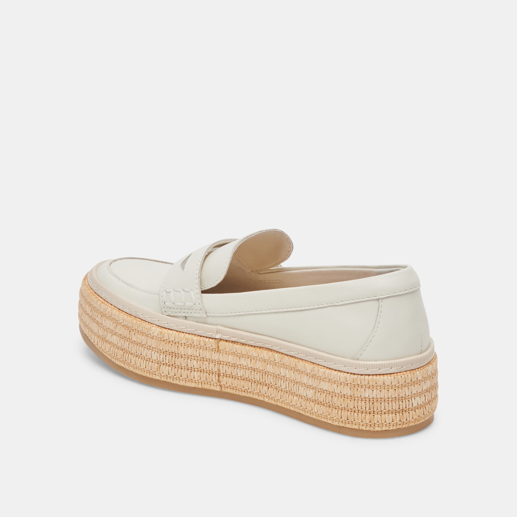 RANNA Women's Ivory Leather Loafers - Comfortable Slip-On Shoes for Casual & Office Wear | re:vita Collection