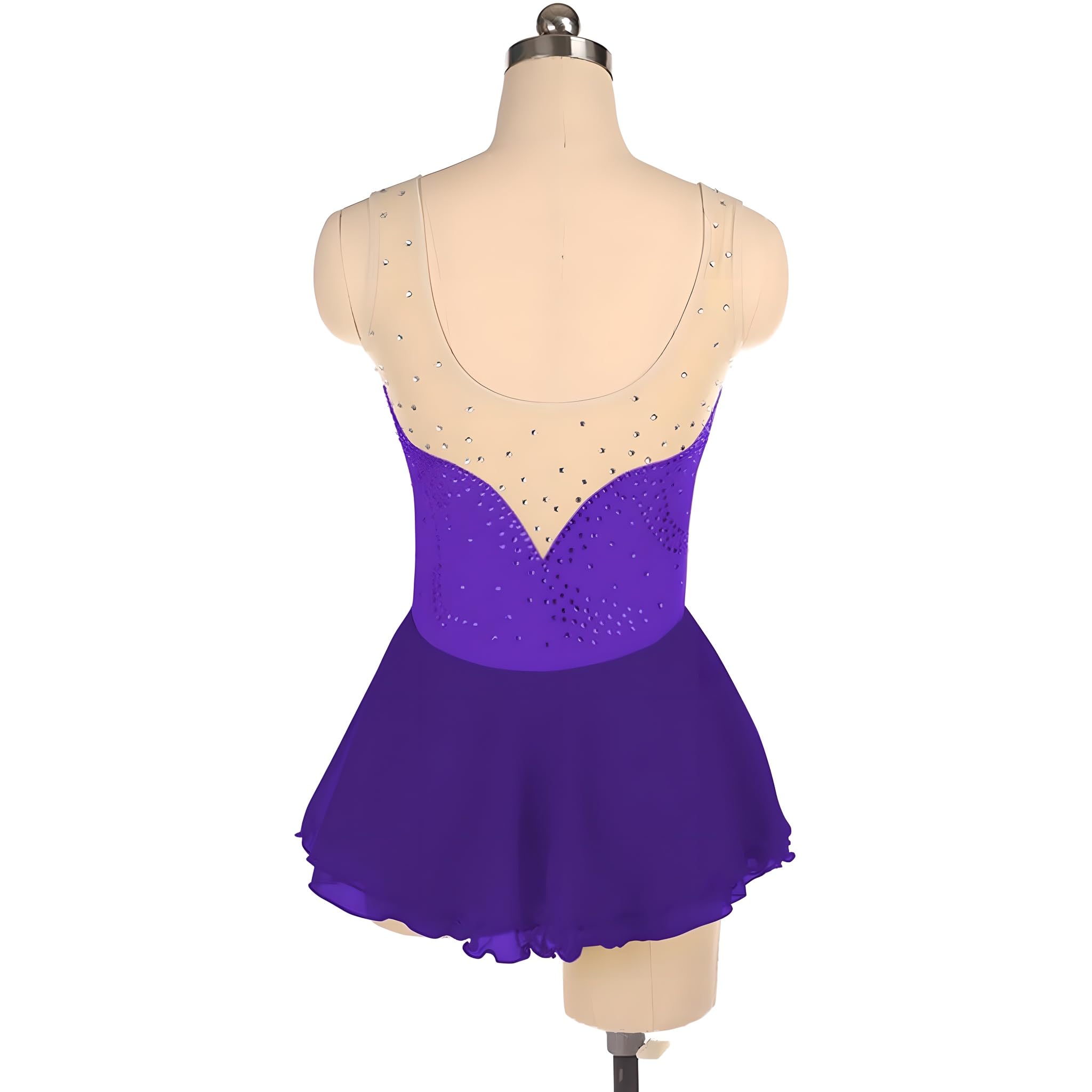 Girls Figure Skating Dress - Elegant Ice Skating Skirt for Women & Teens - Perfect for Competitions, Performances & Practice