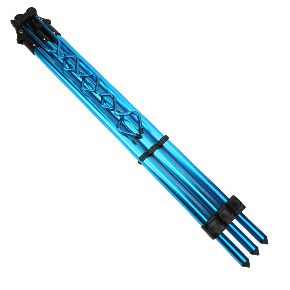 Premium Aluminum Alloy Telescopic Fishing Rod Holder - Portable Folding Tripod Stand for Sea & Freshwater Fishing | Perfect for Beach, Boat & Shoreline Fishing Adventures