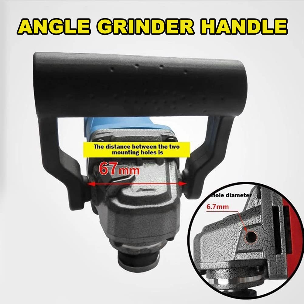 Kakalote Angle Grinder Handle Replacement - Woodworking Threaded Auxiliary Polishing & Sanding Tool with Mounting Screw (Perfect for DIY Projects, Metal Grinding & Wood Carving)