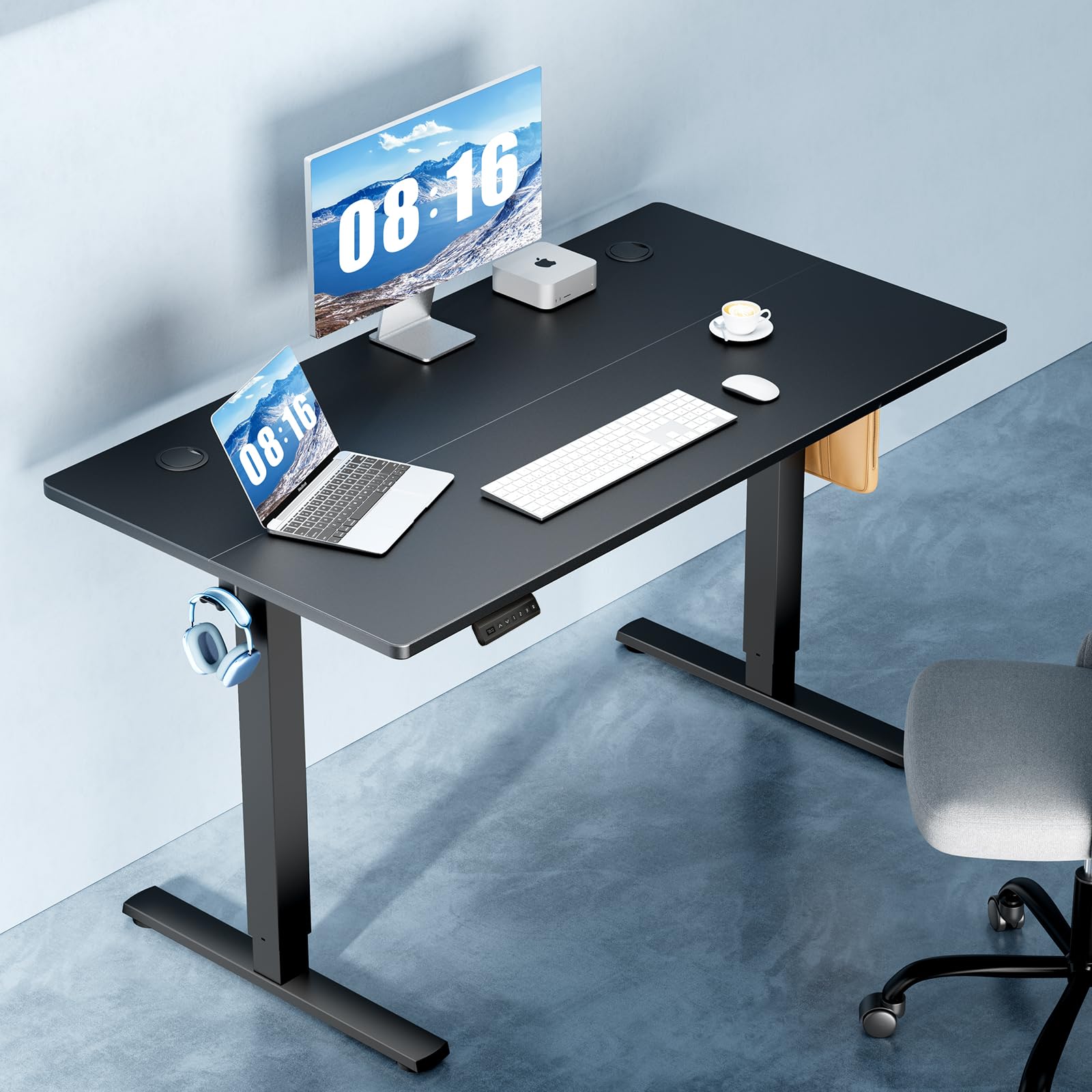 NEWBULIG Adjustable Height Standing Desk - Ergonomic Computer Workstation for Office, Gaming, Study & Meetings | Perfect for Home Office, Classroom & Conference Room