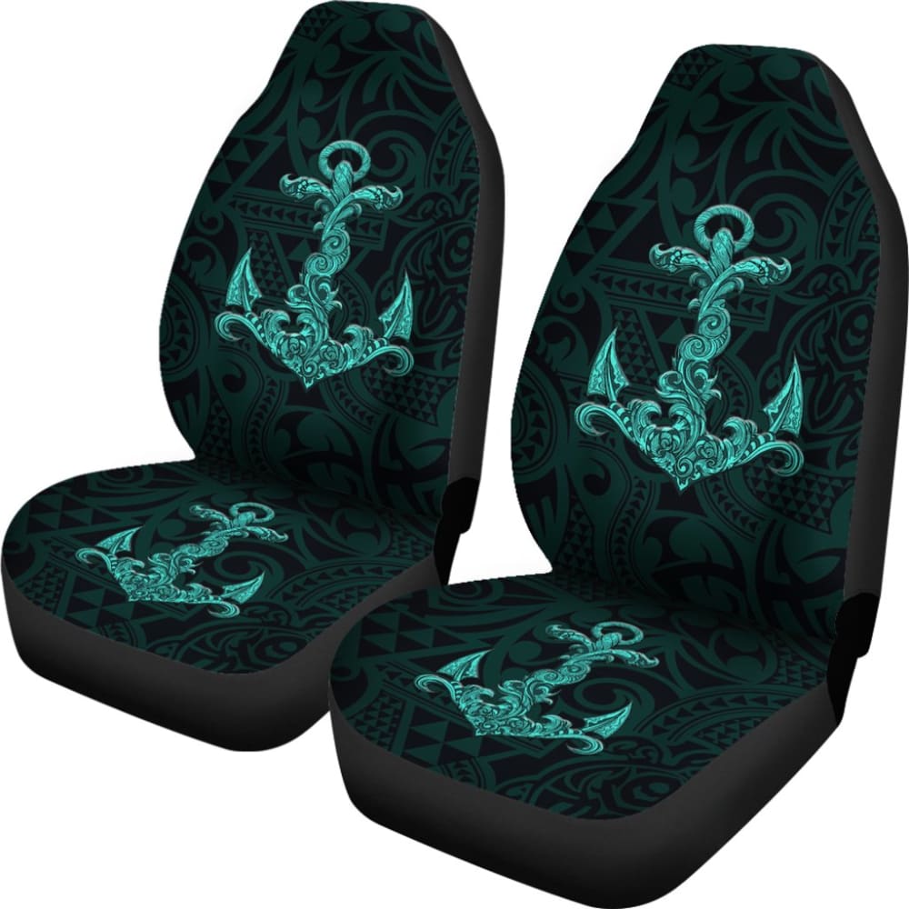 Premium Polyester Tribal Anchor Design Car Seat Covers - Universal Fit for Cars, Trucks & SUVs - Waterproof & Anti-Slip Protection for Road Trips, Daily Commutes & Outdoor Adventures