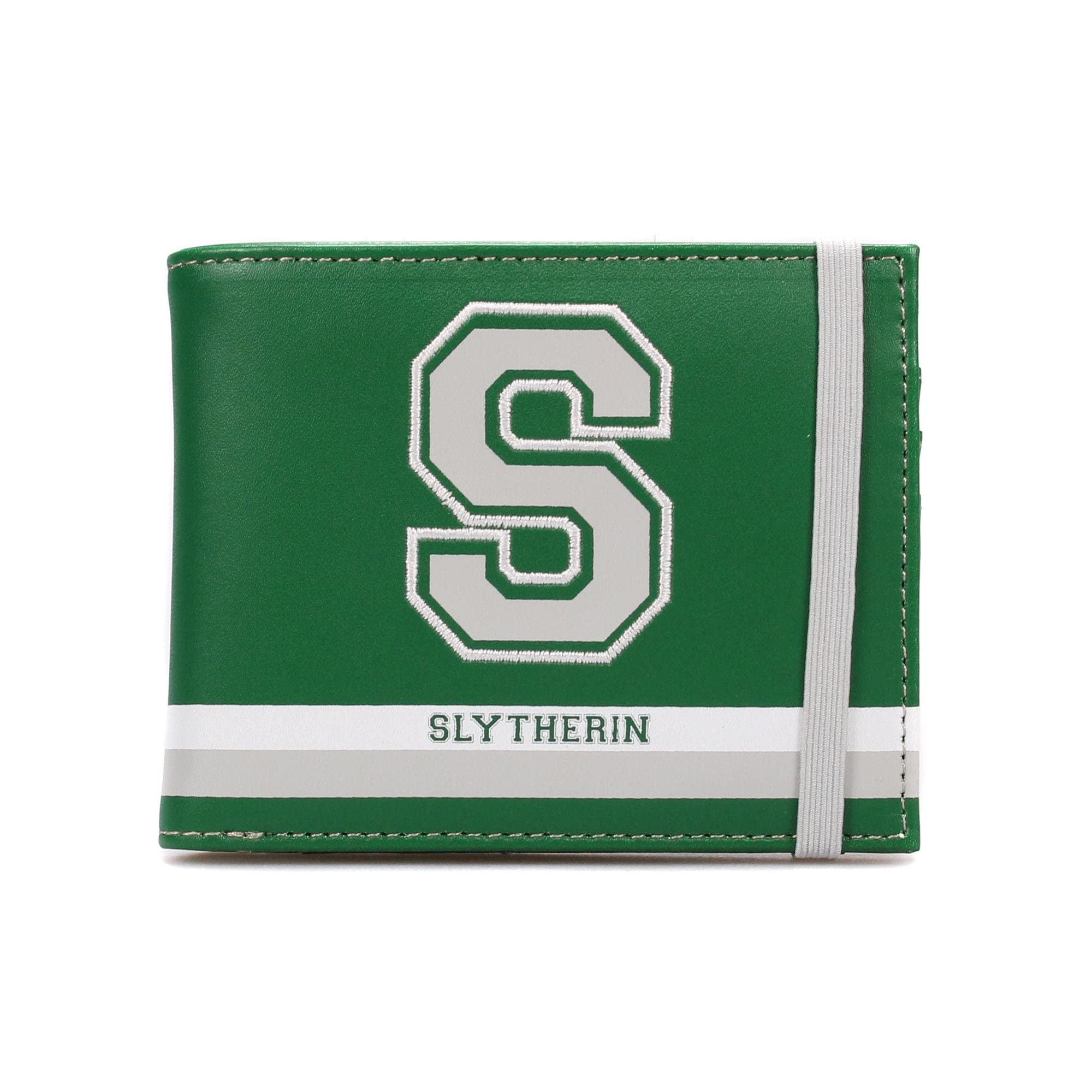 Harry Potter Slytherin Half Moon Wallet - Genuine Leather Money Clip for Men & Women - Perfect for Cosplay, Gifts, and Daily Use