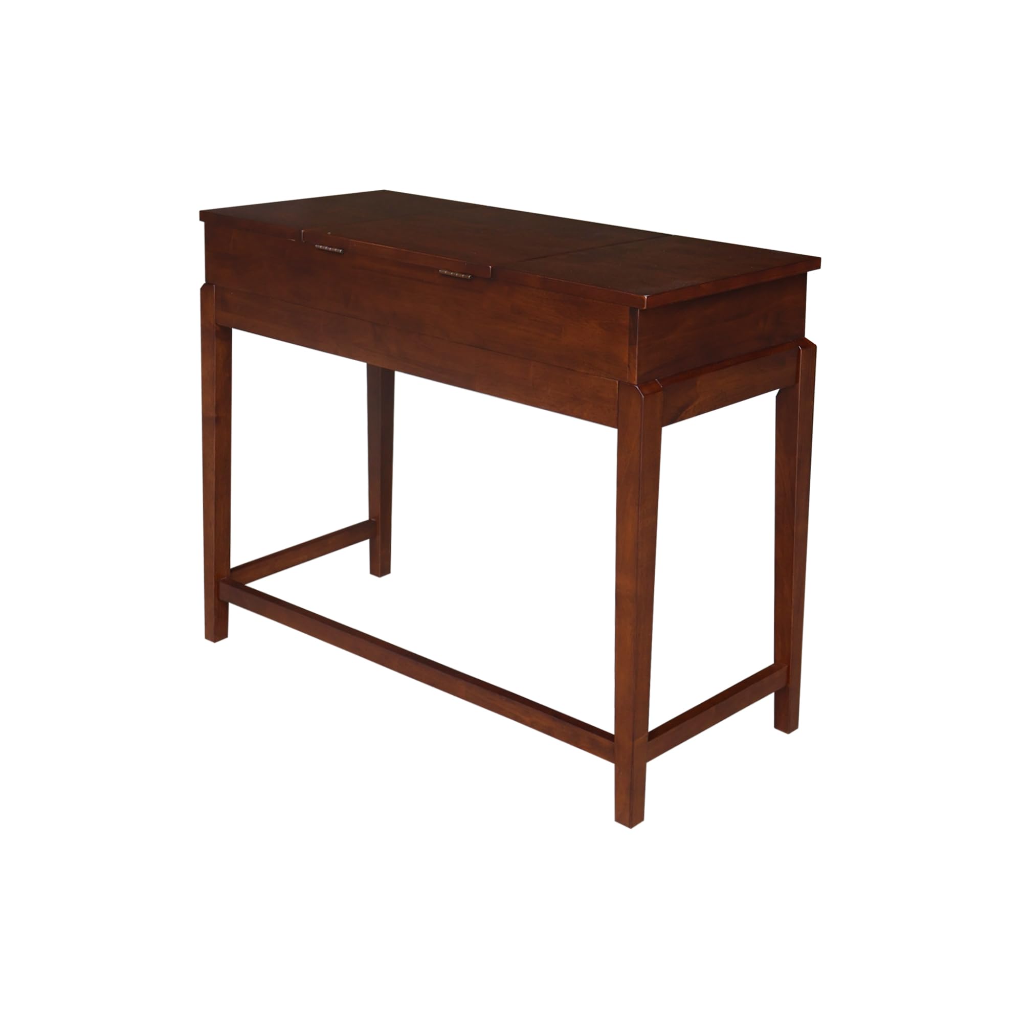 International Concepts Espresso Vanity Table with Matching Bench - Elegant Dressing Table Set for Bedroom, Makeup Vanity & Home Decor
