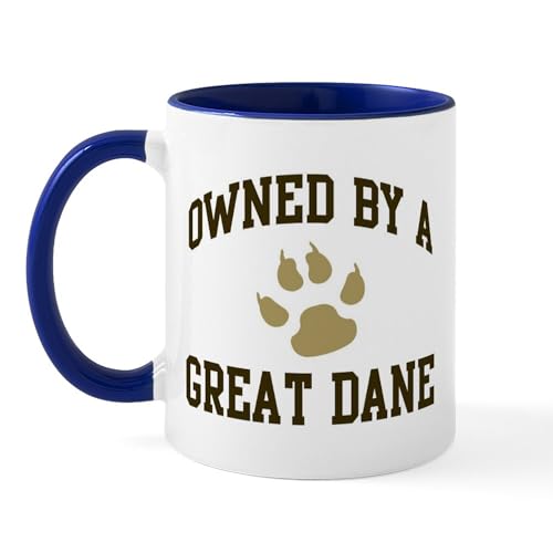 White/Navy Inside - Great Dane: Owned Mug