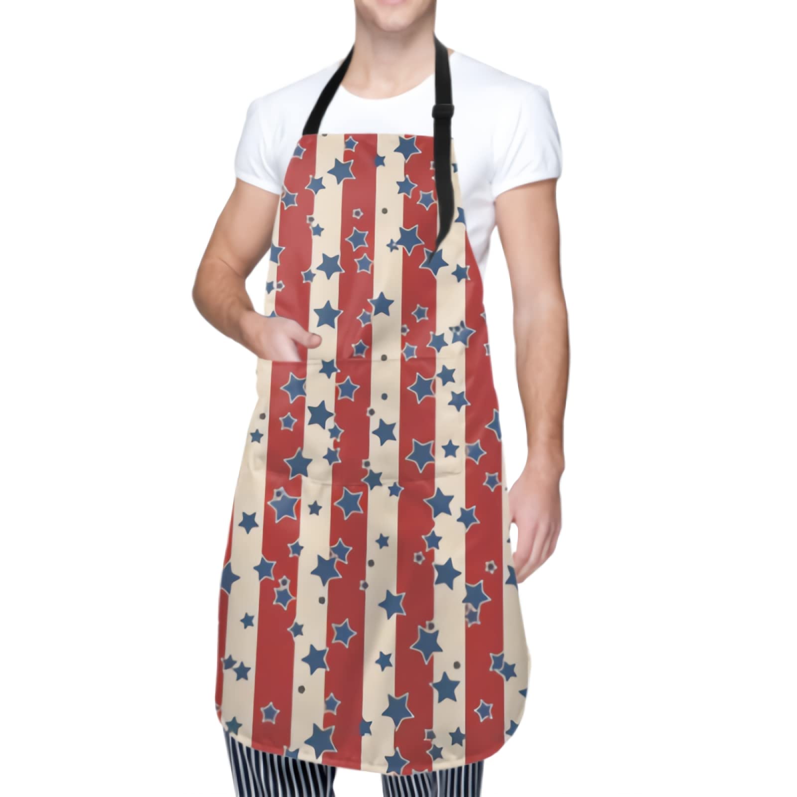 Adjustable Bib Apron with Pockets - Premium Cooking, Baking, BBQ & Art Aprron for Chefs, Artists & Grilling Enthusiasts - Perfect for Kitchen, Studio & Outdoor Cooking