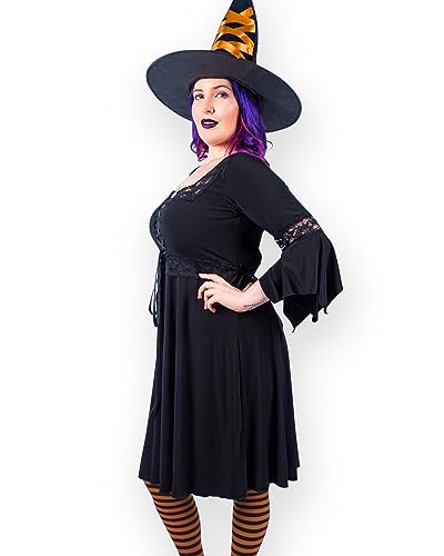 Black Renaissance Dress, Orange