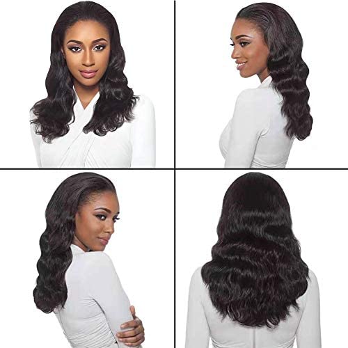 Urbeauty 22 Inch Body Wave Human Hair Half Wig for Black Women - 10A Quality Clip-In Half Wig with No Lace Frontal | Perfect for Daily Wear, Parties & Special Occasions