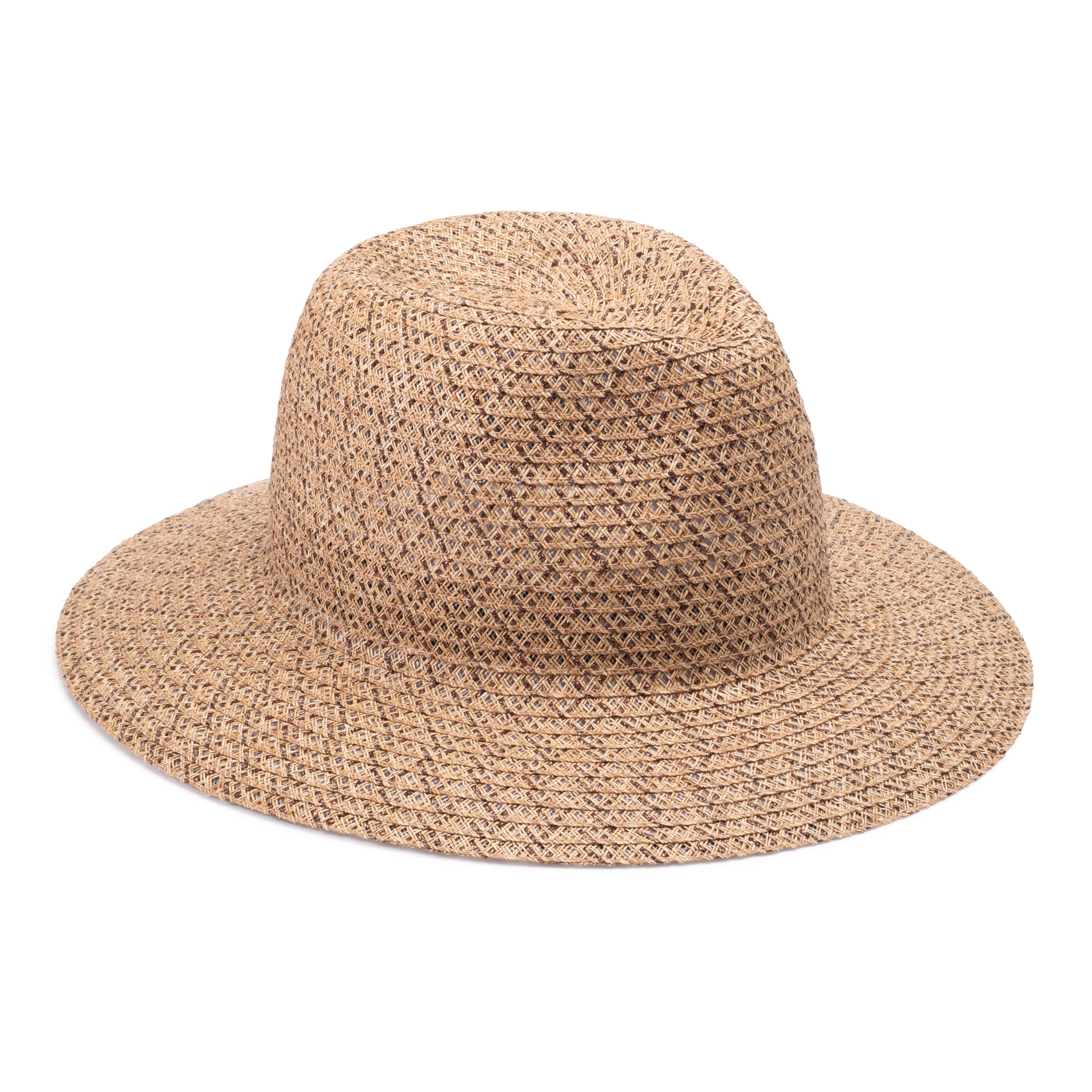 Courtney Toyo Packable Fedora Hat - Lightweight Travel Sun Hat for Women - Foldable Wide Brim Hat for Beach, Vacation & Outdoor Adventures