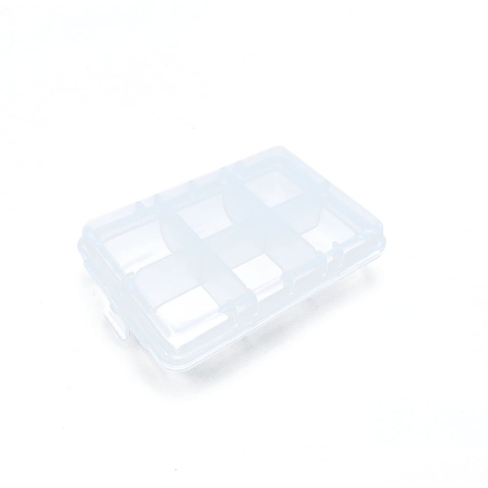 Clear Plastic Beads Storage Box - Tackle Organizer for Fishing Lures, Scrapbooking Supplies & Small Parts | Portable Fly Box with Adjustable Dividers | Perfect for Crafting, Jewelry Making & Outdoor Fishing Trips