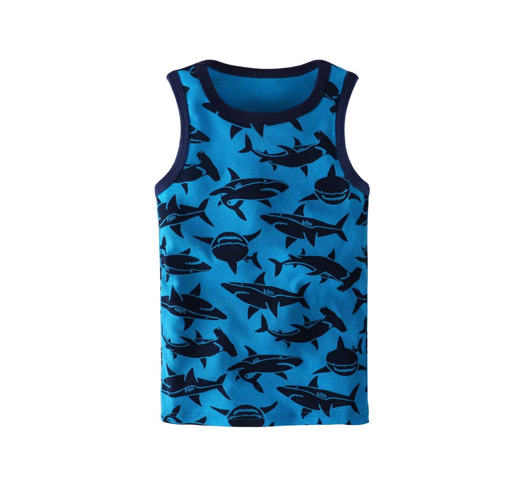 3-Pack Boys' Sleeveless Tank Tops for Toddlers - Soft Cotton Summer T-Shirts for Playtime, Beach & Outdoor Activities