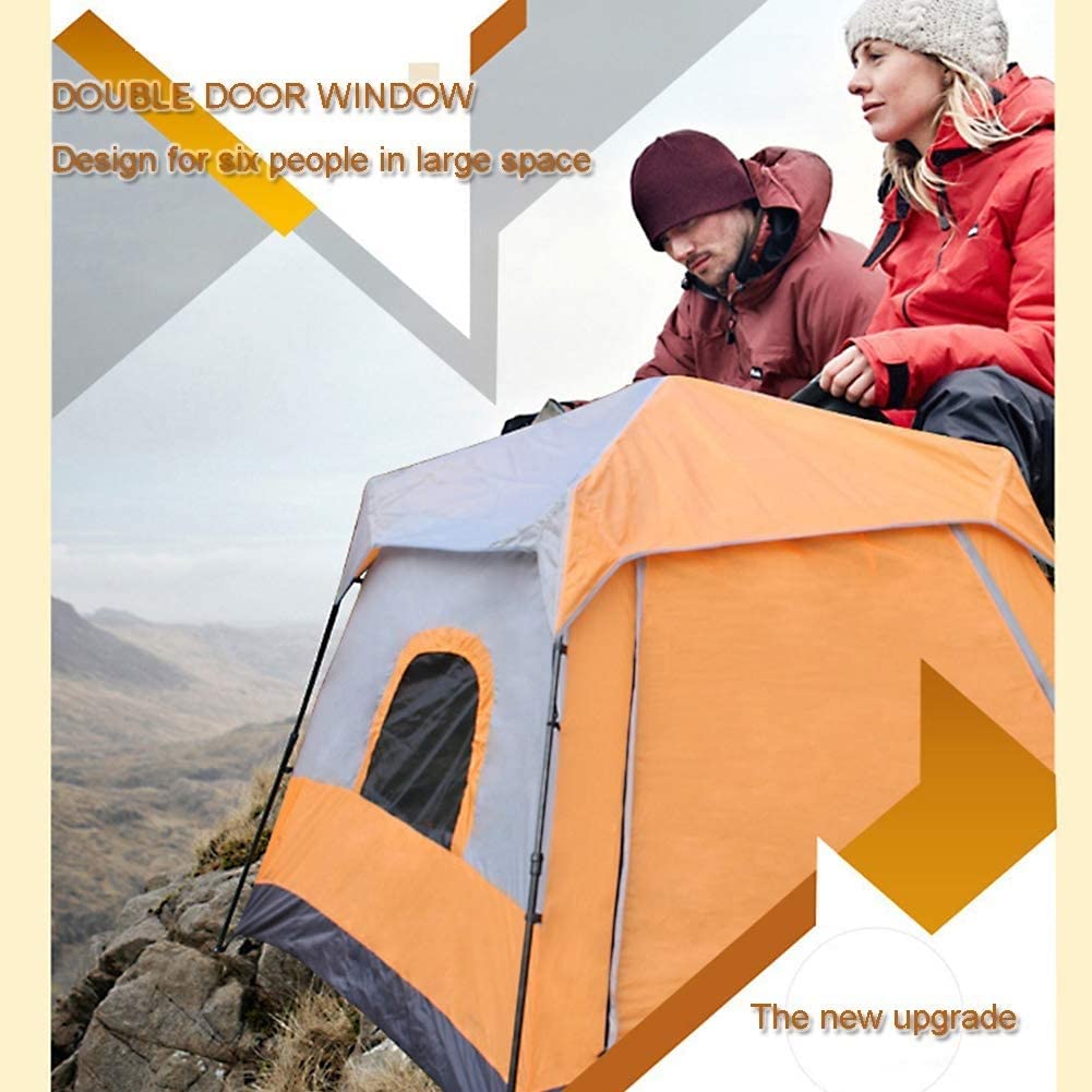 RALIRA 3-4 Person Waterproof Camping Tent with Porch & Carry Bag - Ultralight Backpacking Tent for Hiking, Travel & Survival - Perfect for Family Camping, Outdoor Adventures & Emergency Shelters