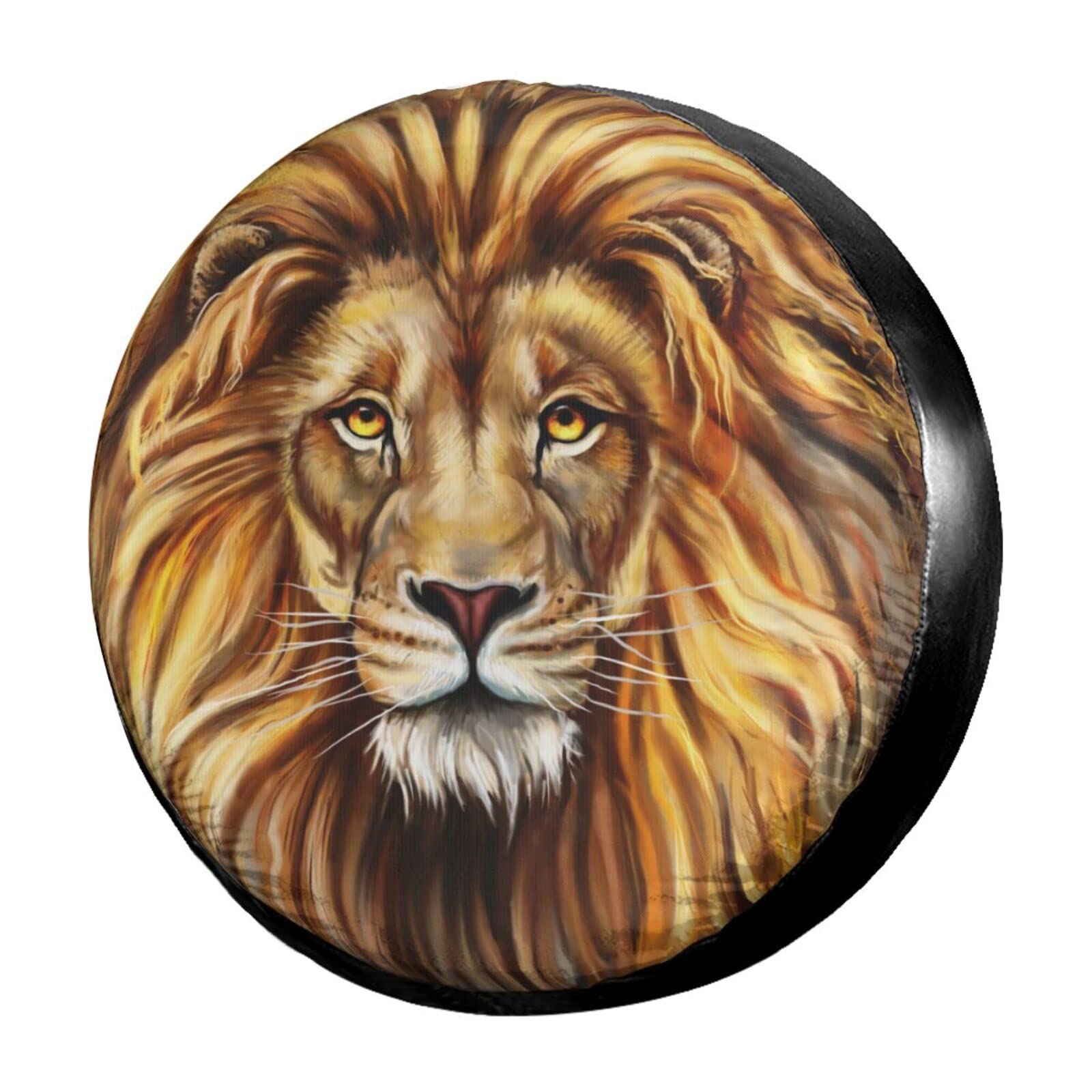 King Lion 15 Inch Spare Tire Cover - Dust-Proof Wheel Protector for Trailers, RVs, SUVs & Vehicles | Perfect for Off-Road Adventures & Road Trips