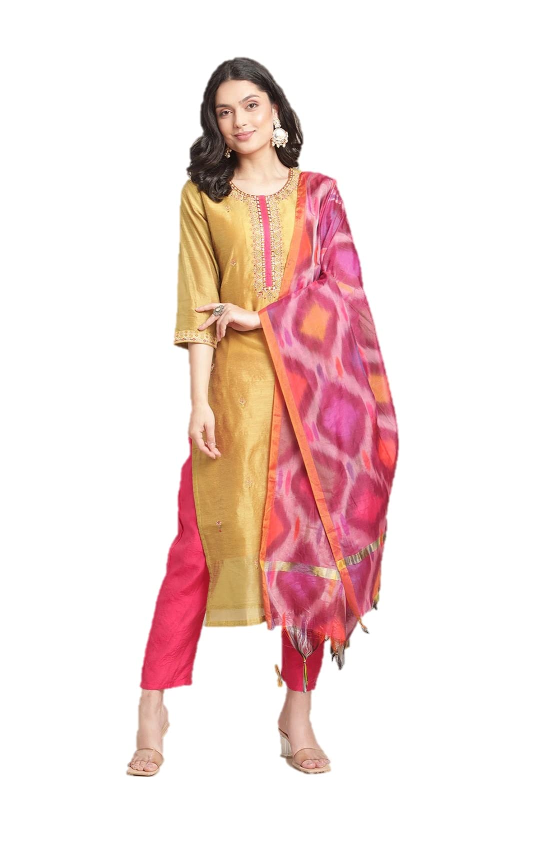 Stylish Indian Kurti Set for Women with Dupatta & Palazzo Pants - Elegant Party Wear Kurti Tops for Festivals, Weddings & Special Occasions