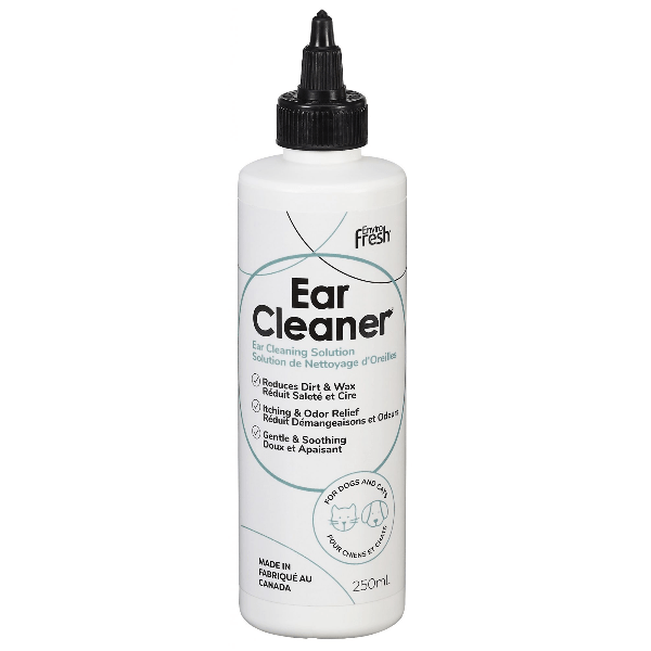 Enviro Fresh Ear Cleaner for Dogs & Cats - Gentle Pet Ear Cleaning Solution for Itchy Ears & Wax Removal - Perfect for Regular Grooming & Allergy Relief