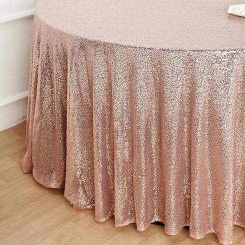 Premium Sequin Round Tablecloth 132